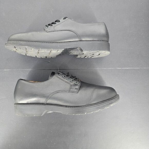 Dockers Oxford Dress Work Shoe Mens 10 Black Leather Non Slip Grip Derby 90-2001 - Picture 7 of 8